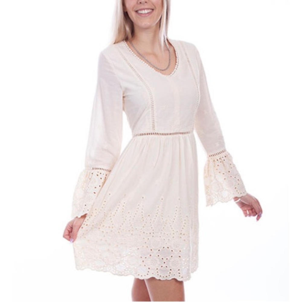 Scully Ivory Lace Boho Coachella Style Dress